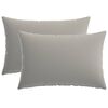 vidaXL Pagalvėlės užvalkalas 2 pcs HEERLEN Pilka 30 x 50 cm