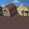 vidaXL Privatumo suteikianti sodo pertvara, ruda, 35x0,19m, PVC