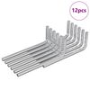 vidaXL Hex raktas 12 pcs Sidabro 32 x 86 mm Plienas
