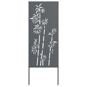 vidaXL Sodo privatumo ekranas Gėlių Antracitas 50 x 140 cm
