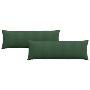 vidaXL Sofa Pagalvės 2 pcs Tamsiai žalia 120 x 40 cm