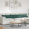vidaXL Sofa Pagalvės 2 pcs Tamsiai žalia 200 x 40 cm