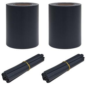vidaXL Sodo privatumo ekranai 70 x 0,19 m PVC Tamsiai pilka