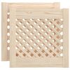 vidaXL Spintelės durelės, 2vnt., 39,5x39,5 cm, pu&scaron;is, grotelių dizaino