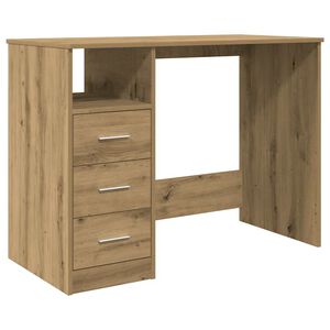 vidaXL Ra&scaron;omasis stalas, artisano, 102x50x76cm, apdirbta mediena
