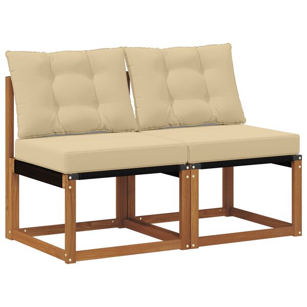 vidaXL 2 Vienetas Lauko vidurinė sofa