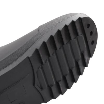 vidaXL Guminiai batai, juodos spalvos, PVC, 41 dydžio