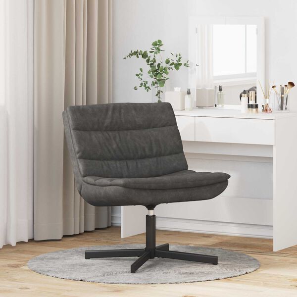 vidaXL Sukamasis krėslas Juoda 63 x 75 x 76 cm Antikinis PU