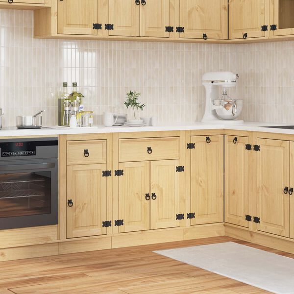 vidaXL Spintelė su stalčiais su stalčių Medus 60 x 46 x 81,5 cm