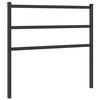 vidaXL Metalinis pakaitinis galvūgalis, juodos spalvos, 100cm