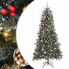 vidaXL Dirbtinė Kalėdų eglutė Žalia 240 cm PVC, plastikas ir plienas
