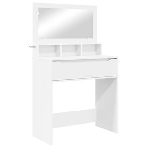 vidaXL Miegamojo persirengimo stalai Balta 80 x 39,6 x 135 cm