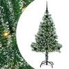 vidaXL Dirbtinė Kalėdų Eglė Su Sniegu ir LED &Scaron;viesa su 150 LED 120 cm