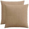 vidaXL Pagalvėlės užvalkalas 2 pcs ALMELO Ruda 70 x 70 cm mančester
