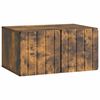vidaXL Sieninė TV spintelė 59,5 x 41 x 30 cm Dūminio ąžuolo