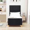 vidaXL Lovos rėmas su galvūgalio Juoda 80 x 200 cm audinys