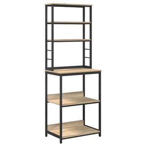 vidaXL Virtuvės lentyna 5 auk&scaron;tų 60 x 40 x 168 cm Apdirbta mediena