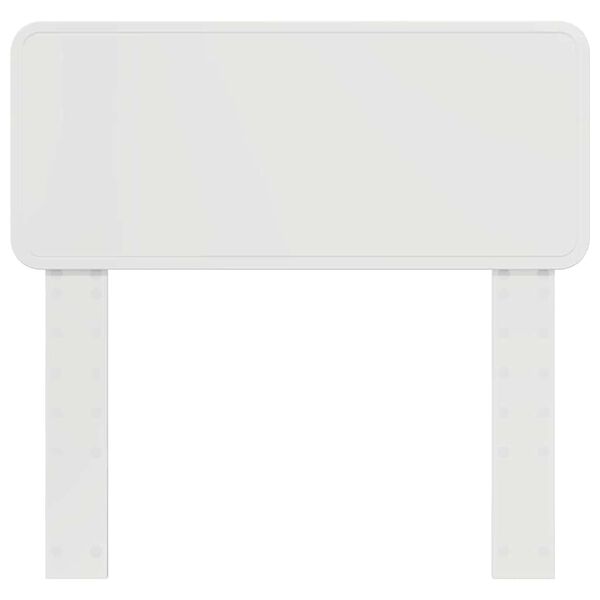 vidaXL Galvūgalis su galvūgalio Blizgus baltas 75 cm Apdirbta mediena