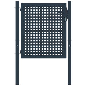 vidaXL Tvoros vartai, antracito spalvos, 102x75 cm, plienas