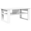 vidaXL Kavos staliukas Balta 96 x 54 x 44 cm Apdirbta mediena