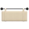 vidaXL Kabantysis galvūgalis Paprastas Kreminė 110 x 55 x 5 cm audinys