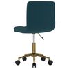 vidaXL Pasukamos valgomojo kėdės, 2vnt., mėlynos spalvos, aksomas