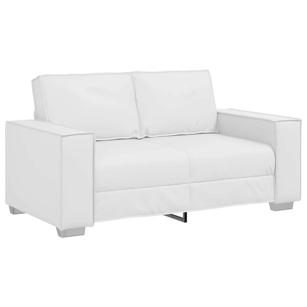 vidaXL Sofa Balta 160 x 80 x 84 cm audinys