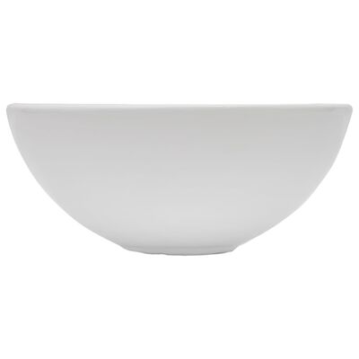 vidaXL Vonios kambario baldų komplektas, 2d., baltas, keramika