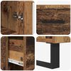 vidaXL Auk&scaron;tas spintelė su stalčių Senovinis medis 34,5 x 34 x 180 cm