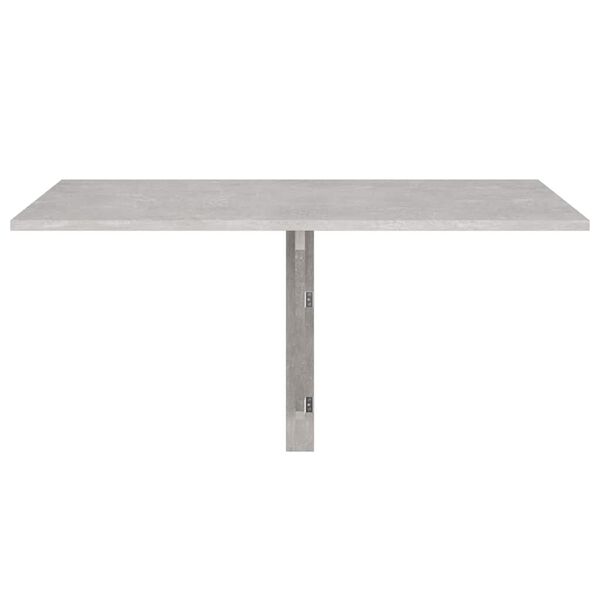 vidaXL Sulankstomas sieninis staliukas, pilkas, 100x60x56cm, mediena