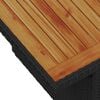 vidaXL Sodo Sofų Rinkinys su saugykla 8 pcs Juoda Poli ratanas