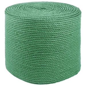 vidaXL Džiuto virvė 8 mm Žalia 100% Tossa jutas