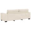 vidaXL Sofa 3 pcs Smėlio Lino mi&scaron;inio audinys