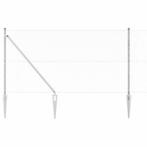 vidaXL Hexagonal Fence with Post 50 x 1,4 m Galvanizuotas plienas