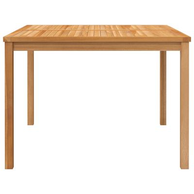 vidaXL Sodo valgomojo stalas, 110x110x77cm, tikmedžio medienos masyvas