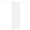 vidaXL Slankios durys 73,5 x 198,5 cm Apdirbta mediena Balta