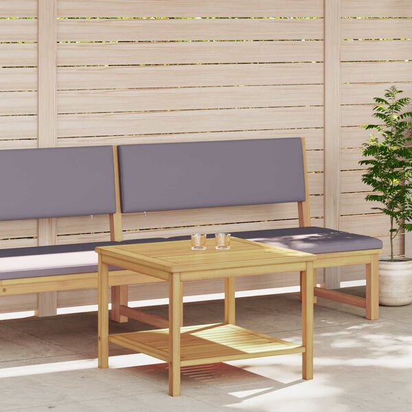 vidaXL &Scaron;oninis stalas Natūralus aliejus 60 x 60 x 45 cm