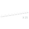 vidaXL Sieniniai smaigai, 25 vnt., plienas, 1 m