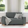vidaXL Dvivietė sofa, tamsiai pilka, 160x78x84 cm, audinys