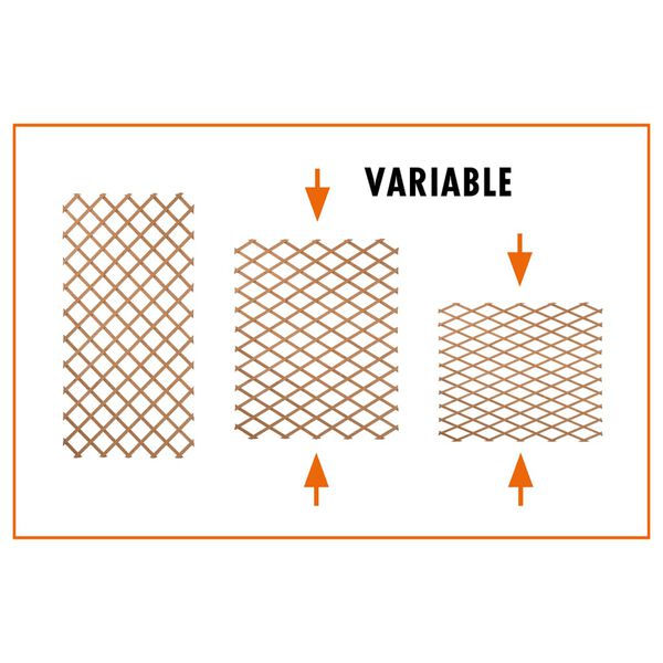 Nature Sodo treliažas, antracito spalvos, 50x150cm, PVC