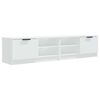 vidaXL Televizoriaus spintelės, 2vnt., baltos, 80x35x36,5cm, mediena
