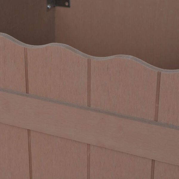 vidaXL Vazonas, rudas, WPC, 40x40x25cm, aukštas