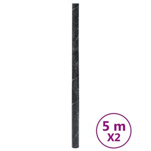 vidaXL Baldų lipdukai, marmuro juodi, 90x500cm, PVC, lipnūs
