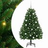 vidaXL Dirbtinė Kalėdų eglutė 150 cm 150 LED &Scaron;ilta balta Žalia