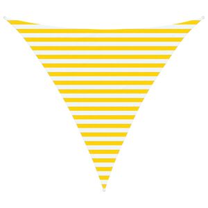 vidaXL Lauko saulės &scaron;e&scaron;ėlio audinys Geltona ir balta 3 x 3 x 3 m