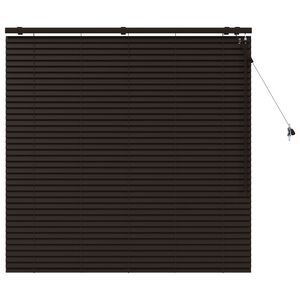 vidaXL Venecijos žaliuzės Tamsiai rudas 135 x 130 cm 35 mm