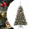 vidaXL Dirbtinė Kalėdų eglutė Žalia 150 cm PVC, plastikas ir plienas