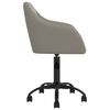 vidaXL Pasukamos valgomojo kėdės, 2vnt., &scaron;viesiai pilkos, aksomas