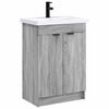 vidaXL Vonios baldų rinkinys Pilka Sonoma 78,5 x 37,5 x 81 cm