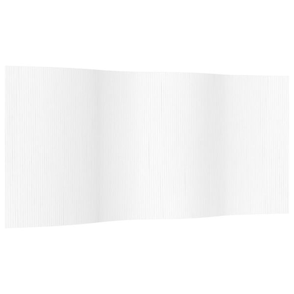 vidaXL Kambario pertvara, baltos spalvos, plotis 400 cm, auk&scaron;tis 165 cm, bambukas